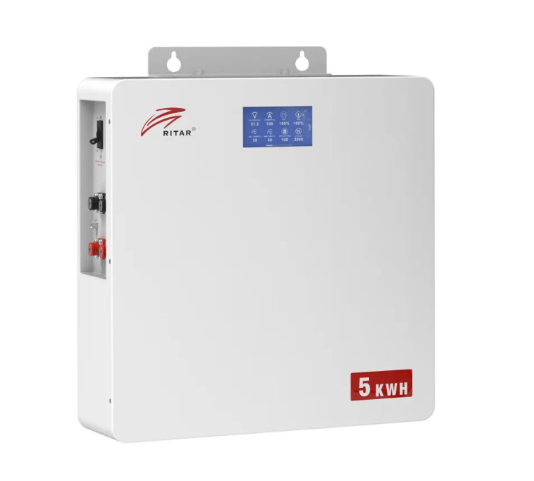 Акумуляторна електрична батарея літієва Ritar GE-W5KWH-51.2V